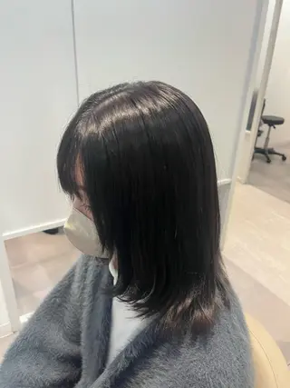 ミディアム カラー みう/仙台/暖色/ 艶髪/顔周りカットのヘアスタイル