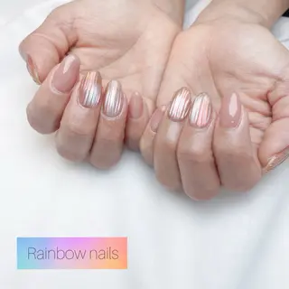 ネイル Rainbow nailsくろちゃんのネイルデザイン