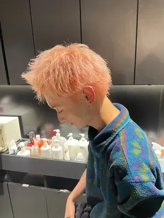 ショート カラー メンズ 山際勇策 /岐阜美容師のヘアスタイル