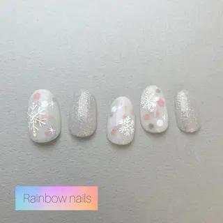 ネイル Rainbow nailsくろちゃんのネイルデザイン