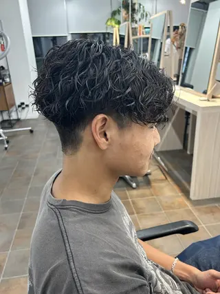 ショート パーマ メンズ メンズパーマ/ メンズカット/タクヤのヘアスタイル