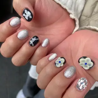 メンズ ネイル akari✨ 韓国風、メンズネイルのネイルデザイン