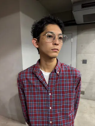 ショート メンズ 吉田一輝 外国人パーマのヘアスタイル