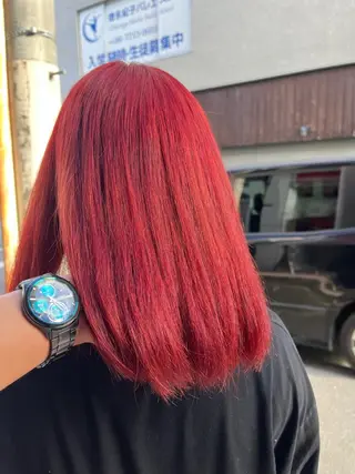 セミロング BUCKS所属・坂谷 BUCKS/縮毛矯正のヘアスタイル