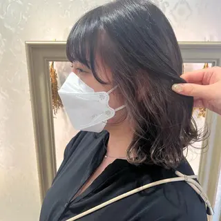 ミディアム カラー SALOWIN川崎WEST店所属・🌷川崎/アレンジ/ 暖色ボブ/コトネ🌷のヘアスタイル