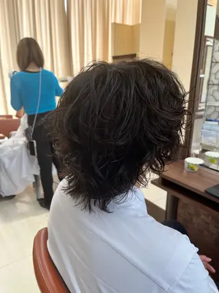 ショート パーマ メンズ AROH men's cut&men's perm 船橋店所属・🧊メンズ特化🧊 高木航希のヘアスタイル