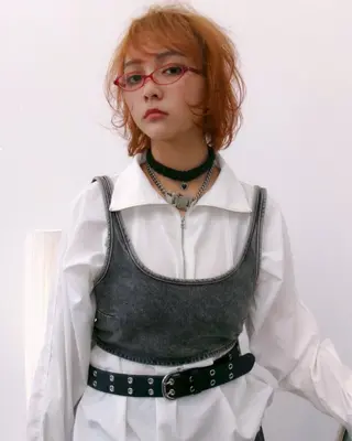 ミディアム カラー 早川 豪のヘアスタイル