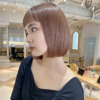 ショート 艶カラー/ボブ /似合わせ/田口愛那のヘアスタイル