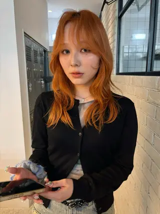 ロング カラー ＆style所属・rikuto カット/パーマのヘアスタイル