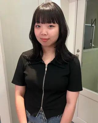 ミディアム カラー 韓国ヘア/暖色 カラー/mao🎀のヘアスタイル