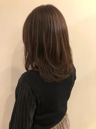 ミディアム レイヤー/お顔まわり 暖色カラー🍑Amiのその他イメージ