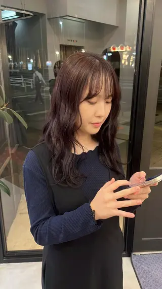 ロング ワタナベ ヒナタのヘアスタイル