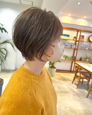ショート カラー スタジオノル パーマ🌀あやなのヘアスタイル