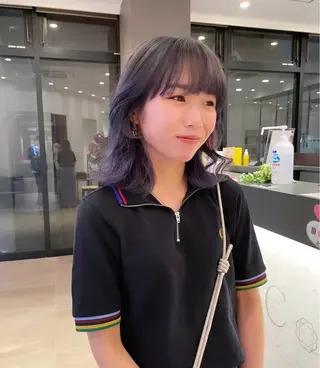 カラー 🫧ミルクティーベー ジュ🫧門脇ゆう🎀のヘアスタイル