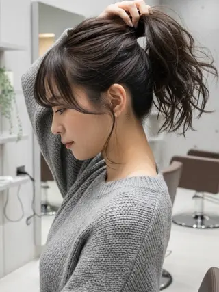 セミロング 似合わせボブ✖️ 韓国レイヤー✨小関のヘアスタイル