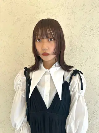 ミディアム カラー CIEL FUKUOKA所属・SAKURA/ CIEL福岡のヘアスタイル