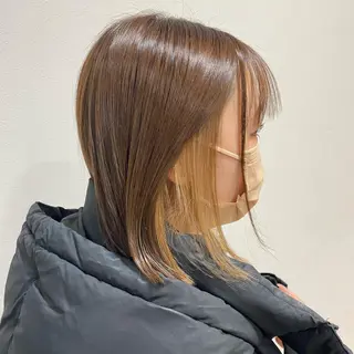 ミディアム Slap Dash 【スラップ ダッシュ】所属・髪質改善カラー 🧸かりん🎀‪のヘアスタイル