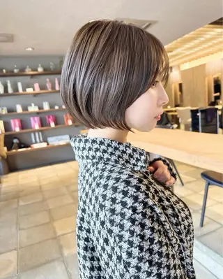 ショート 美髪矯正/ブリーチ なしダブルカラー輝希のヘアスタイル