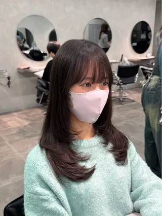 セミロング 韓国特化🇰🇷千葉 /レイヤーカット竜生のヘアスタイル