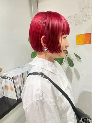 ショート カラー ウルフ/似合わせ レイヤー/RIHOのヘアスタイル