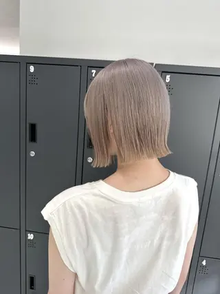 ミディアム カラー ベージュカラー 新潟/万代/井上佑のヘアスタイル