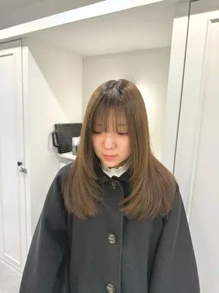 ロング カラー パーマ ヘアアレンジ SALOWIN京都河原町Suite店所属・外国人風レイヤー/ ハイトーンSHUのヘアスタイル