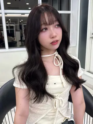 セミロング honoca 🤍のヘアスタイル