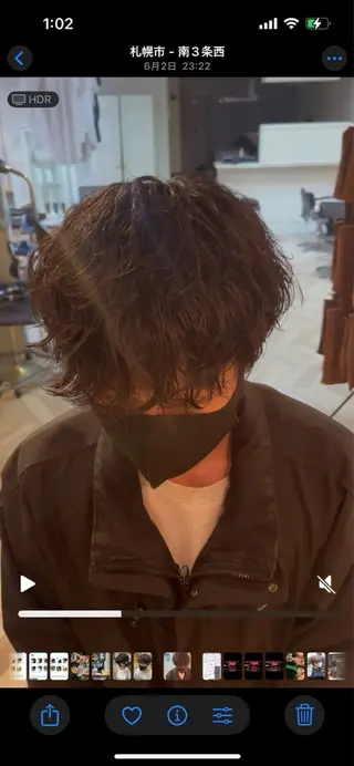 パーマ メンズ HOMME    BLANCHE所属・札幌メンズスタイル SEIRAのヘアスタイル