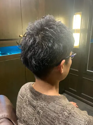 ミディアム LAVIE NEW STANDARD BARBER 五反田店所属・かみがひら なぎさのヘアスタイル
