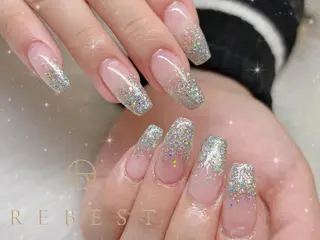 ネイル ❤️💛REBEST 付け放題Nailのネイルデザイン