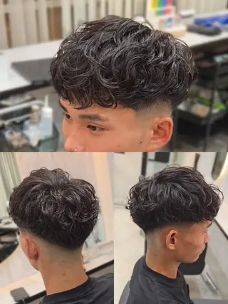 メンズ ショート パーマ Lapis 名古屋駅前店所属・LEN名古屋/パーマ 海外ヘア/メンズ特化のヘアスタイル