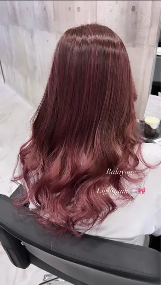 セミロング カラー ヘアアレンジ ♡🎀垢抜け透明感 カラーaomi🐇♡のヘアスタイル