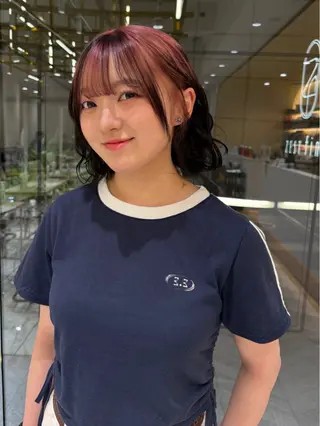 セミロング カラー 🦋sana🦋 🫧透明感カラー🫧のヘアスタイル
