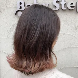 ミディアム カラー Baby Step ウエノのヘアスタイル