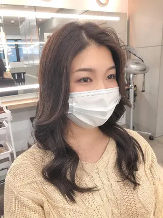 セミロング 【愛され小顔カット】 YOSHIKIのヘアスタイル