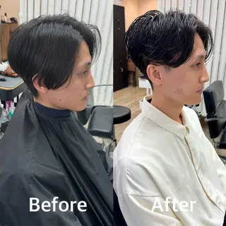 ミディアム パーマ メンズ 【池袋/スパイキー ショート】ⓝⓘⓜⓤのヘアスタイル