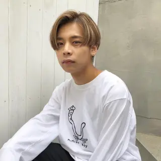 メンズ happy  man 🌸血色カラー🌸のヘアスタイル