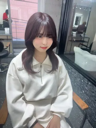 ロング カラー 髪質改善⭐️縮毛矯正 吉祥寺⭐️Rinaのヘアスタイル