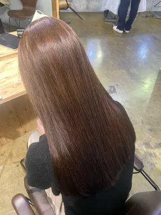 ロング カラー ブリーチカラーと、髪 質改善。HARUKAのヘアスタイル