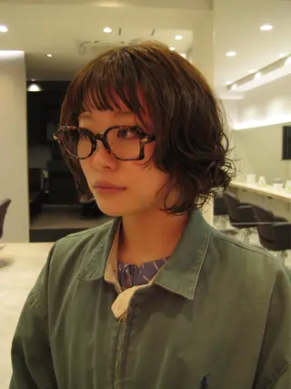 ミディアム パーマ 艶カラー/高円寺/ atsumi⛰️❄️のヘアスタイル