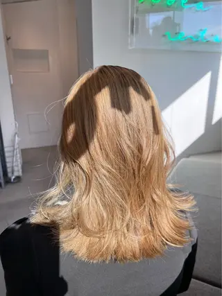 セミロング カラー 🌐👽フクイ キララ🌎💎のヘアスタイル