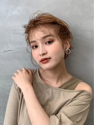 ショート カラー 🌿似合わせブリーチ 松本朋幸🌿のヘアスタイル