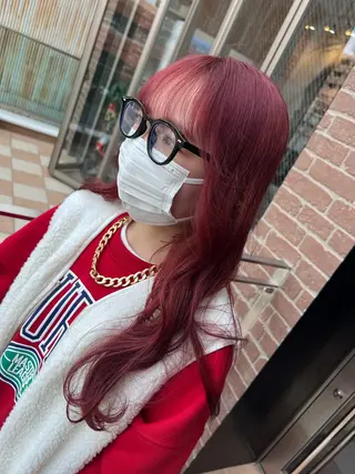 ロング カラー 髪質改善/ ブリーチ/中尾のヘアスタイル