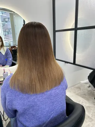 セミロング ✨パーマ×ハイトーン Futo✨のヘアスタイル