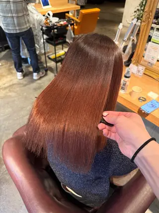 セミロング パーマ 癖毛&ダメージ改善 カット/soyaのヘアスタイル