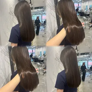 ロング カラー 髪質改善/縮毛矯正/ 暖色カラー🎀🪞のヘアスタイル