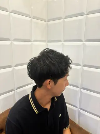 ミディアム メンズ レイヤーカット/艶髪 /パーマaikoのヘアスタイル