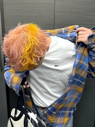 ショート カラー メンズカット・パーマ eliasのヘアスタイル