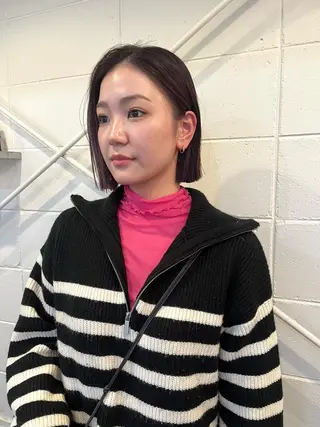 ミディアム iru所属・mi kiのヘアスタイル