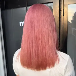 ミディアム カラー 透明感カラー/パーマ 🌀アオノアユミのヘアスタイル